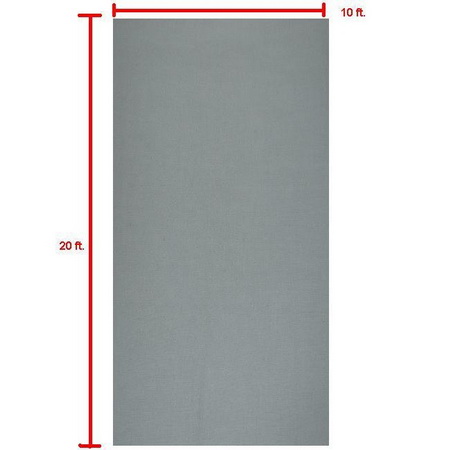 Lumiere L.A. 10' x 20' Gray Muslin Background Backdrop