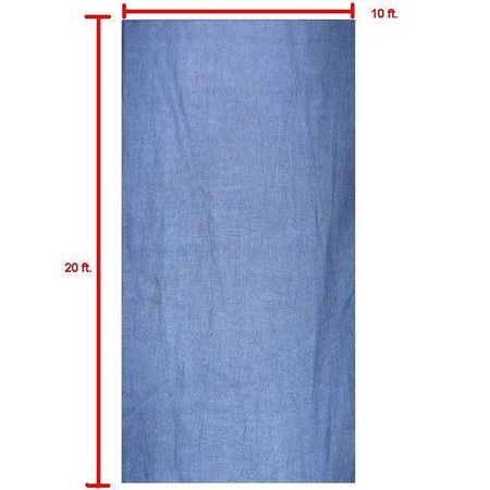 Lumiere L.A. 10' x 20' Blue Muslin Background Backdrop