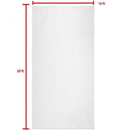 Lumiere L.A. 10' x 20' White Muslin Background Backdrop