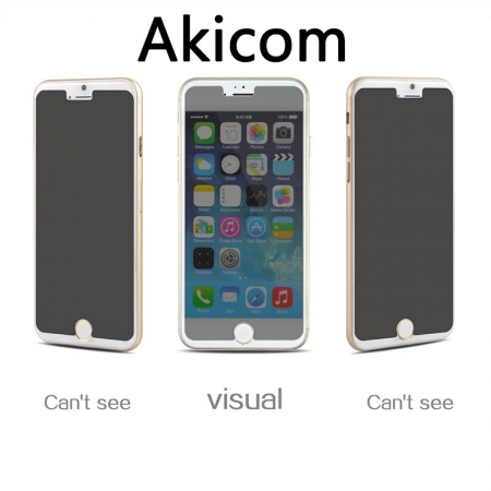 Akicom L60490 GLASSEE 0.3mm Explosion-proof Tempered Glass Privacy Front LCD Screen Protector Film and Transparent Back Film for iPhone 6 6s