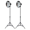 Lumiere L.A. 2x 600W 5500K Adjustable Floor Stand Photo Stand