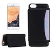 Akicom CASEE L60495 for iPhone 7 Flexible Card Slots Leather Case with Holder & Card Slots & Wallet (Black)