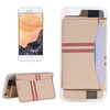 Akicom CASEE L60501 for iPhone 7 Flexible Card Slots Cross Pattern Scotland Style Leather Case with Holder & Card Slots & Wallet (Beige)