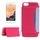 Akicom CASEE L60497 for iPhone 7 Flexible Card Slots Leather Case with Holder & Card Slots & Wallet (Magenta)