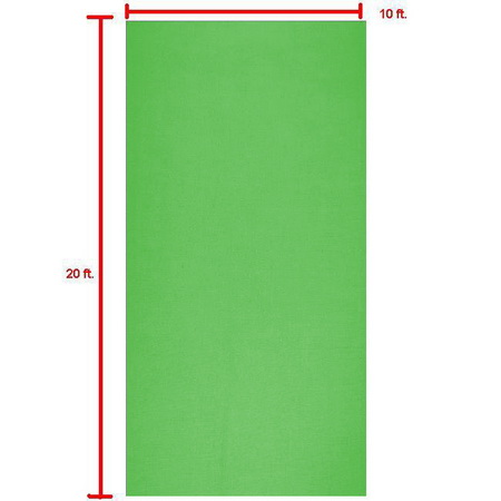 Lumiere L.A. L62095 10' x 20' Chroma Key ChromaKey Green Muslin Background Backdrop